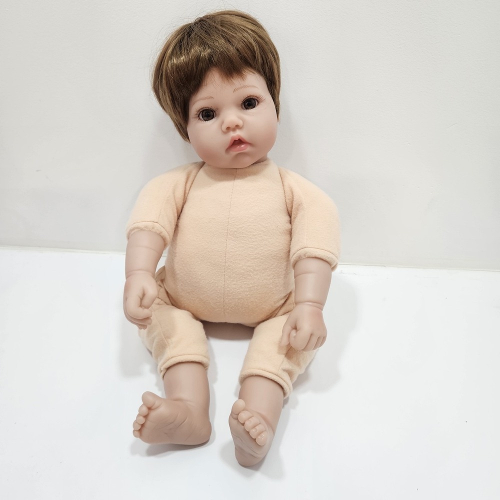 Kaydora Reborn Baby Doll Baby Lifelike Reborn Doll‎ Boy Brown Hair Blue Eyes 20"